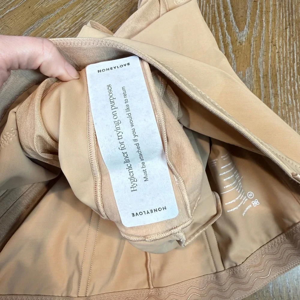 Honeylove NEW SuperPower Shorts‎ Shapewear Nude Sand Size 2X
